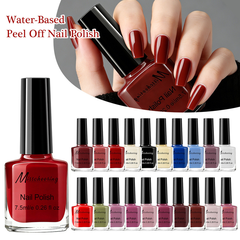 New Whitening Peel-Off Water-Based Nail Polish, Odorless, No-Bake, Quick-Drying, Transparent Glossy Polish, Peelable Nail Polish for Students New Whitening Peel-Off Water-Based Nail Polish, Odorless, No-Bake, Quick-Drying, Transparent Glossy Polish, Peelable Nail Polish for Students