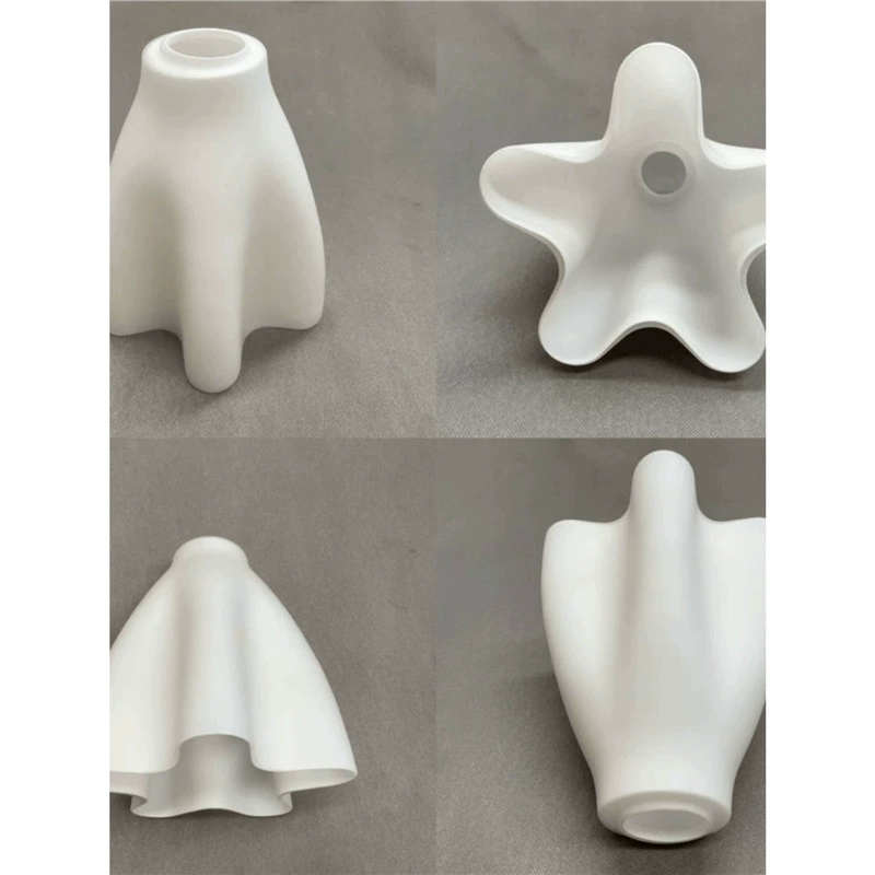 Белый стеклянный молочно-белый абажур, аксессуары для освещения, люстра в европейском стиле, лепесток, чистый белый, цоколь e27, абажур для столовой люстры