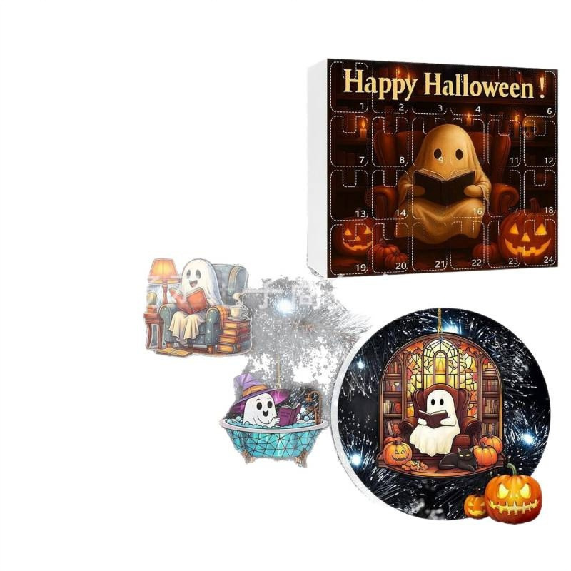 Halloween Countdown Calendar万圣节倒计时日历 2025-24 PCS|undefined