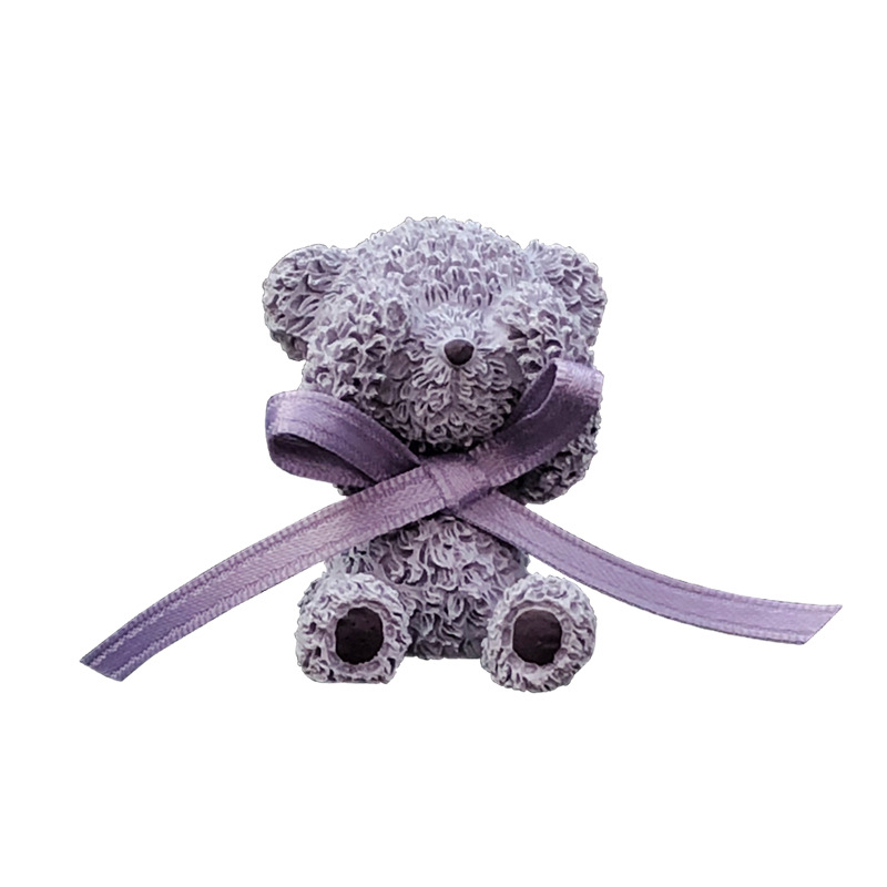 Arco púrpura oso coche perfume al por mayor aire acondicionado ventilación perfume decoración de piedra de perfume regalo para mujeres