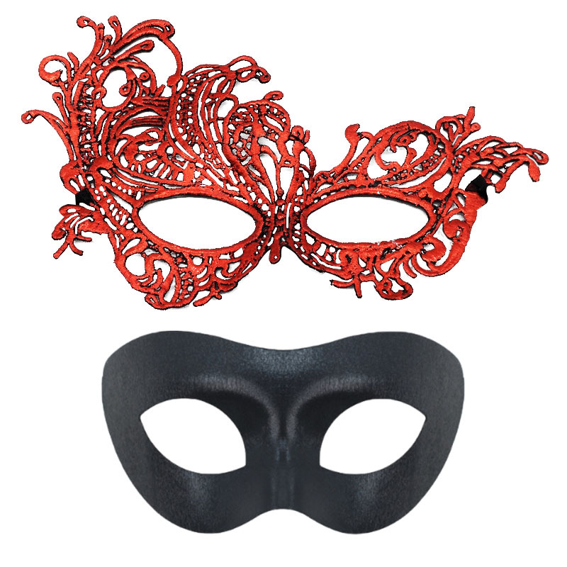 Amazon Hot Sale Halloween máscaras Half-Face máscaras de fiesta props bar máscaras