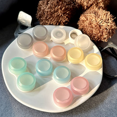 Contact lens case is portable, compact, simple, cute and girly, personalized companion, fresh style double DIY contact lenses
