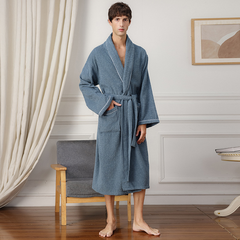 Towel bathrobe five-star hotel couple nightgown men's B & B hotel absorbent bathrobe Amazon one-piece delivery Towel bathrobe five-star hotel couple nightgown men's B & B hotel absorbent bathrobe Amazon one-piece delivery