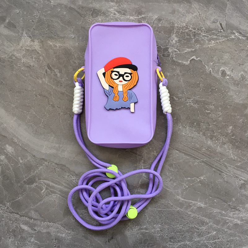 Silikon-Handytasche, Cartoon-Umhängetasche, tragbare Geldbörse, niedliche Mini-Schultertasche für Schülerinnen, Stress-Relief-Bubble-Tasche