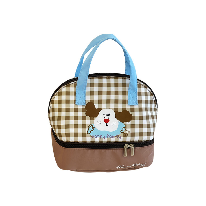 Linda bolsa de lonchera de aislamiento, bolsa de lonchera, estudiante de oficina, bolsa de almuerzo con comida, bolsa de almuerzo, bolso de aluminio grueso