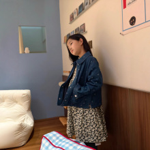 2025AW秋冬 童装新款   樱桃提花  牛仔 夹棉外套