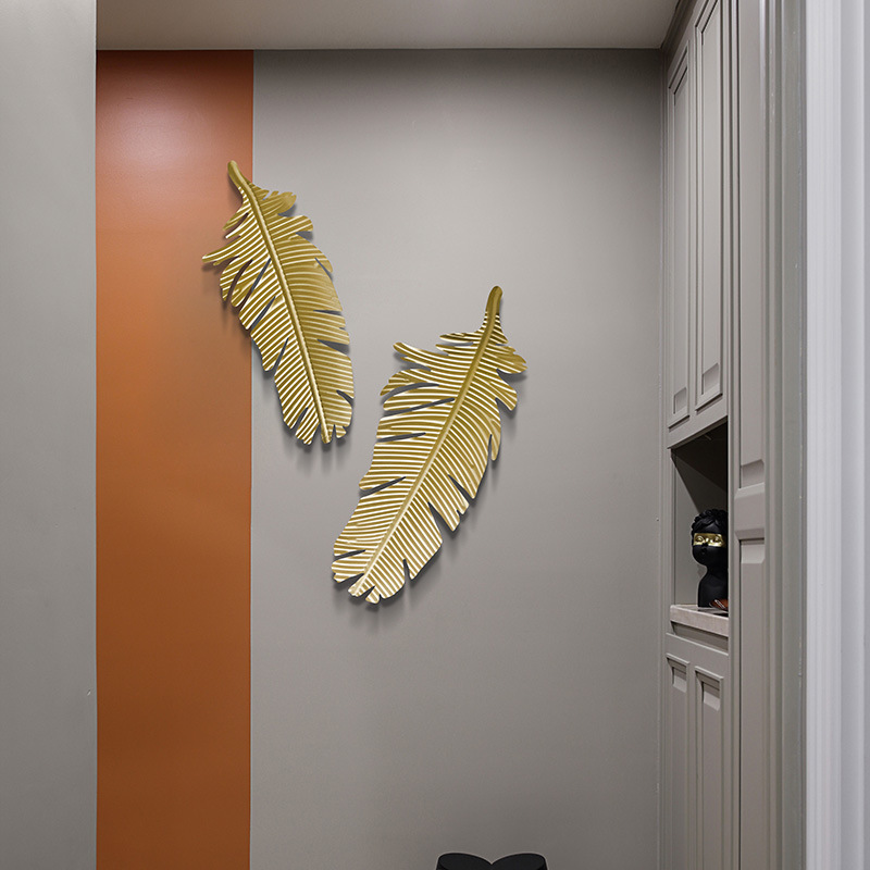 Modern Home Light Luxury Iron Wall Hanging Decoration Wall Accessories Porch Living Room TV Sofa Background Wall Hanging Decoration