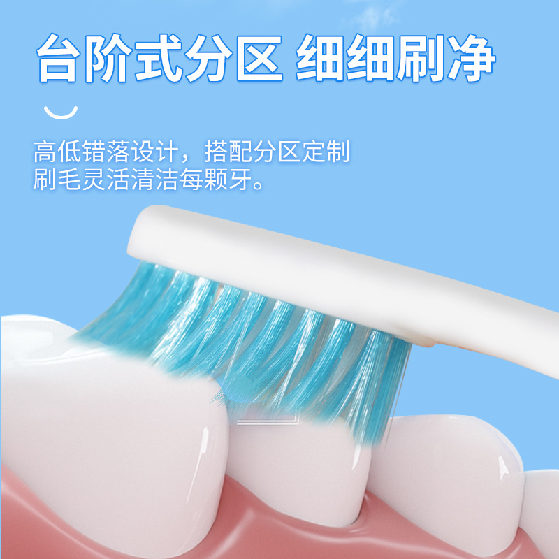 Cepillo de Dientes Infantil de Entrenamiento, Set de 4, Cerdas Suaves, Mango Antideslizante, Base de Ventosa, para Niños