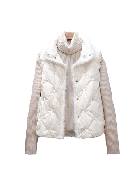 Elite winter fashionable elegant vest with down