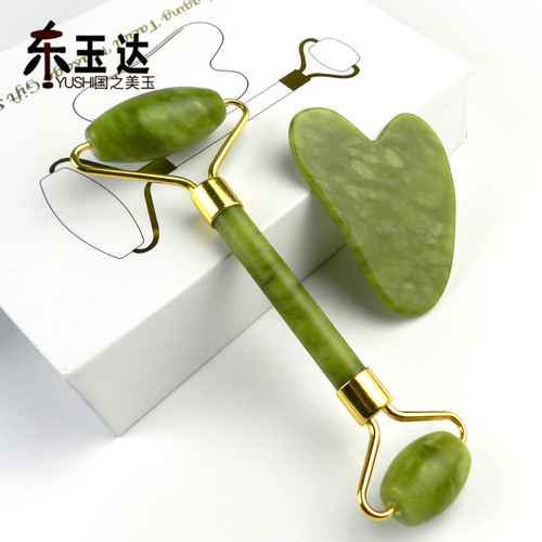 Factory Akyu Jade Roller Face Massage Beauty Stick Roller Jade Push Face Eye Jade Roller Massager