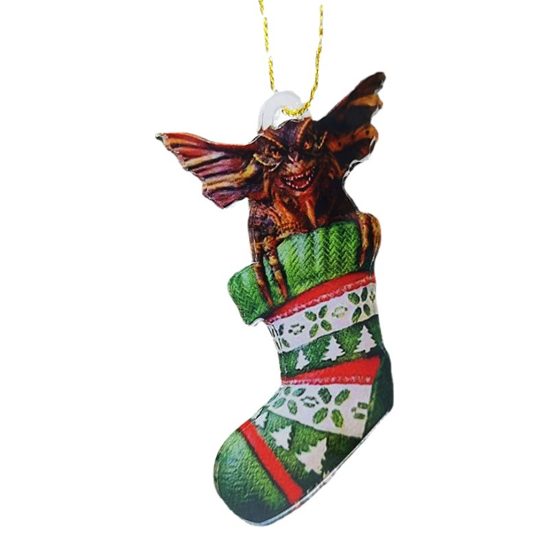 Amazon transfronterizo creativo nuevo lindo calcetines de Navidad perro Dragón Volador árbol de Navidad colgando decoración regalo de vacaciones