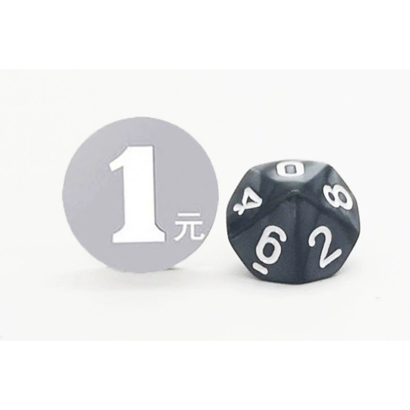 Многогранные кубики 0–9 для настольных игр, реквизит, COC, ролевые игры DND, цветные цифровые 10-гранные