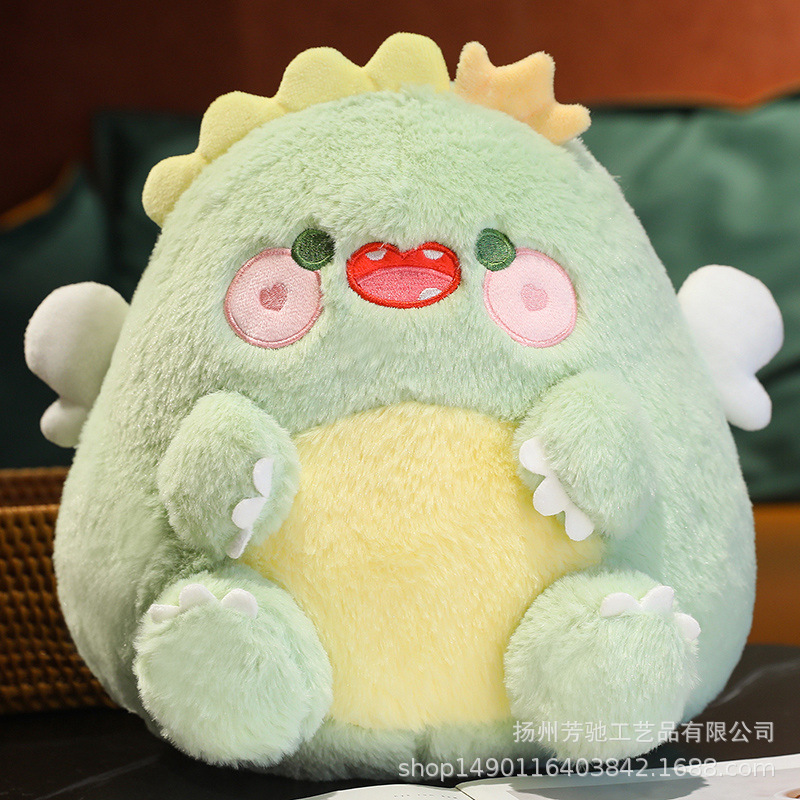 Macaron nueva muñeca peluda de peluche de juguete lindo Internet celebridad Ángel pequeño dinosaurio muñeca Ragdoll