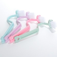 日式创意S型马桶刷厨房浴室厕所侧死角V型弯曲清洁刷