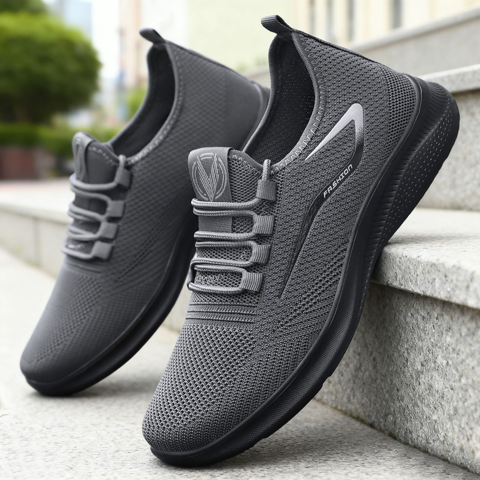 Zapatillas Deportivas Casuales de Primavera para Hombre, Talla Grande, Transpirables, Antiolor, de Malla, para Correr