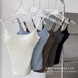 GOOD FA 2024春夏美雅碧薄款大露背美背细腰显胸大细肩带外穿吊带