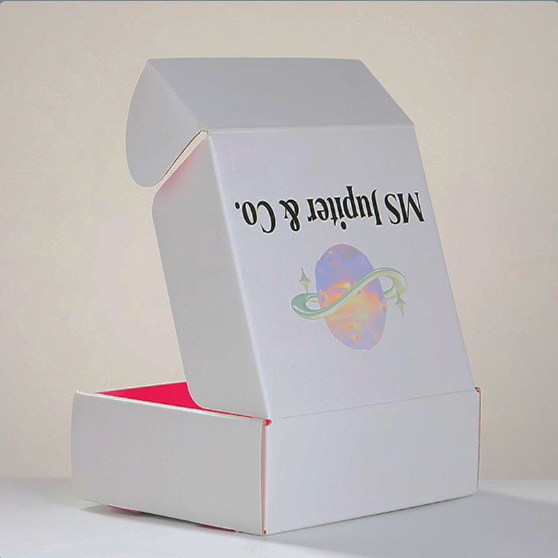 Caja de avión de color para ropa corrugada caja de embalaje jk Hanfu ropa interior caja de avión logotipo