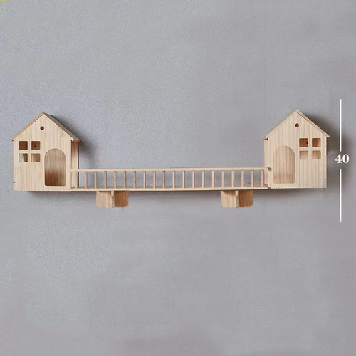 Wall-mounted cat bed space-saving Amazon climbing frame cat villa cat fence spacecraft toy aerial cloud ladder corridor
