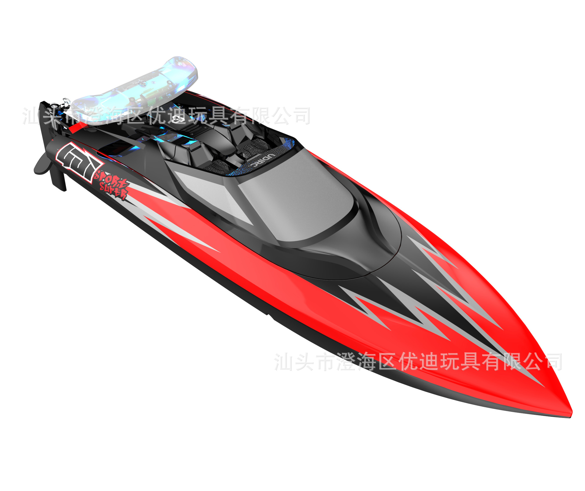 優(yōu)迪UDI017水冷高速遙控船 跨境新款 水上模型快艇