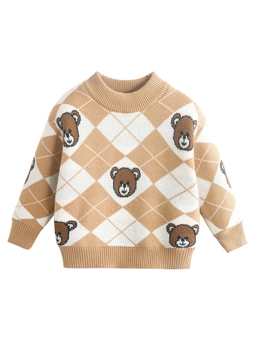 Baby Knitted Sweater 1-8 Years Old Clothing Category A Boys' Jacket Girls' Top Winter Dress Autumn and Winter Children's Sweater