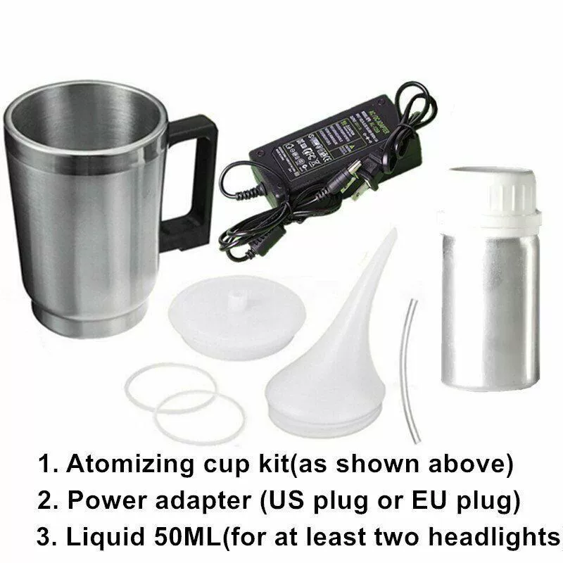 Автомобильный абажур Ремонт Комплект инструментов для фар Ремонт жидкого распыления чашки 50ml завод через границу