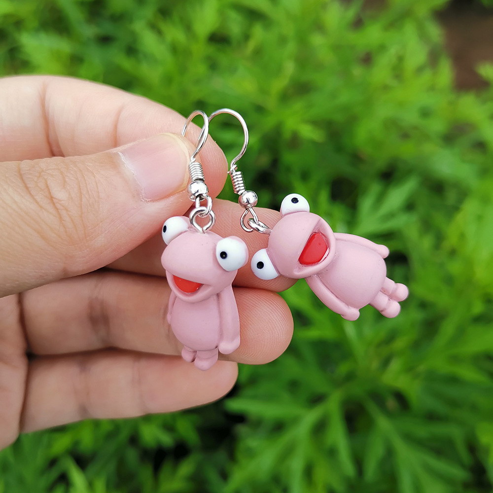 wholesale jewelry frog shape pendant earrings nihaojewelry