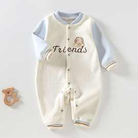 婴幼儿服饰宝宝打底衣连体舒服绒睡衣安阳童装秋冬保暖舒适款秋装