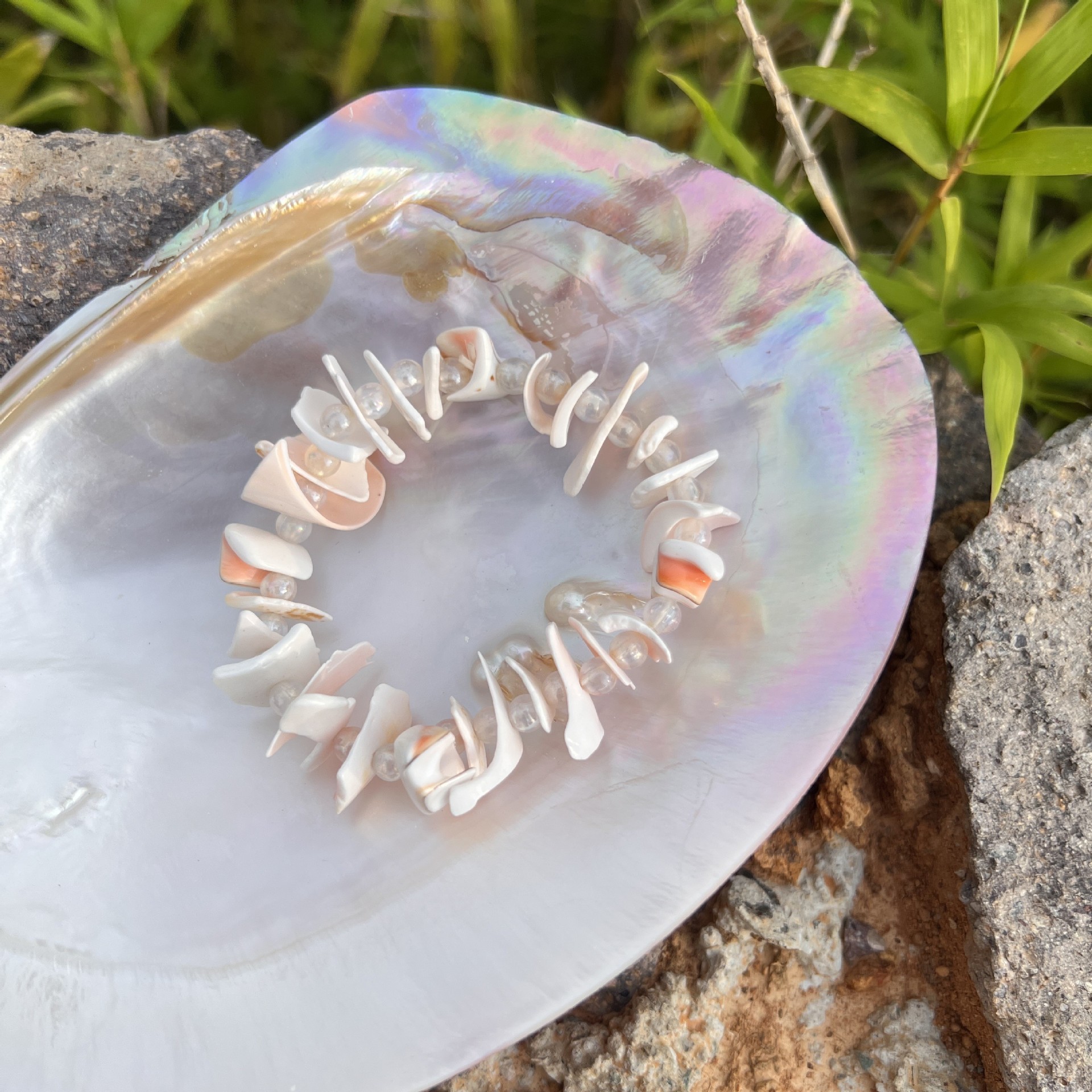 20g Weight Bracelets Classification 1 Piece Quantity Beach Geometric Shell Irregular Women's Bracelets