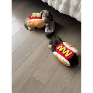Long-Haired Dachshund Fun Hot Dog Clothes Autumn and Winter Cunning and Funny Small Dog Pet Cat Warm Clothing