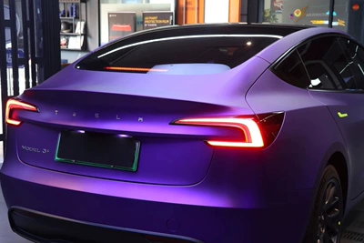 Car Color Change Matte Electroplating Auto Color Change Film - matte-electroplated-purple-152m-17m