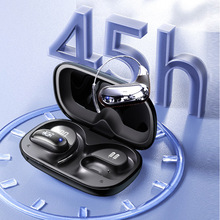 Q105爆款AI蓝牙耳机智能翻译实时同声传译贴挂耳式气骨传导运动