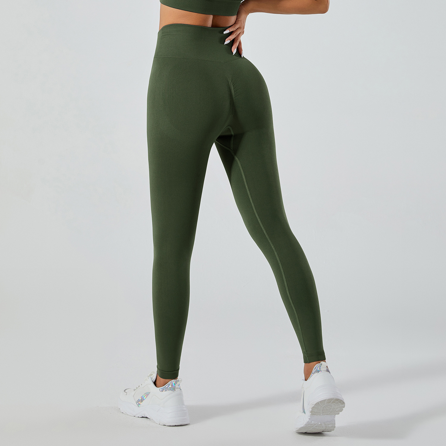 Sin vergüenza línea pantalones de yoga Levantamiento de cadera de cintura alta de mujer melocotón Medias elásticas de cadera Pantalones deportivos correr pantalones de fitness Pantalones