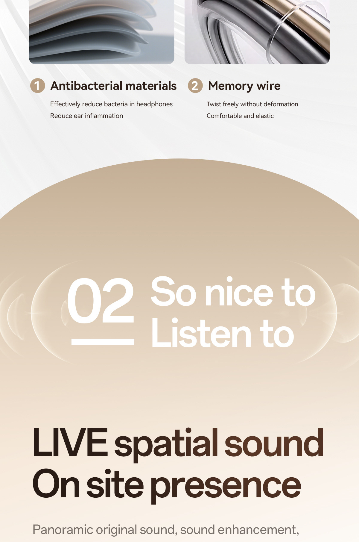 OWS New Model M140 HIFI High-Quality Ear-Hook Wireless Bluetooth Noise Cancelling_voghion.com