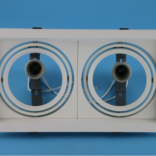 Factory direct supply ar111 bean gall lamp P30 bracket aluminum shell 360-degree angle adjustment LED grid spotlight