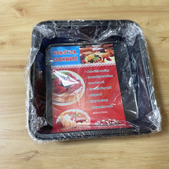 烘焙烤盤0.4mm正方形不沾碳鋼加厚雪花酥蛋糕模具烘焙模具批發