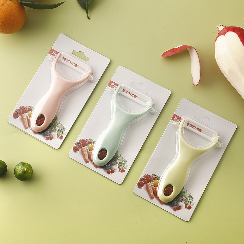 陶瓷削皮刀刨皮水果刀家用土豆削皮器刮皮刀蔬菜瓜果刀礼品印字