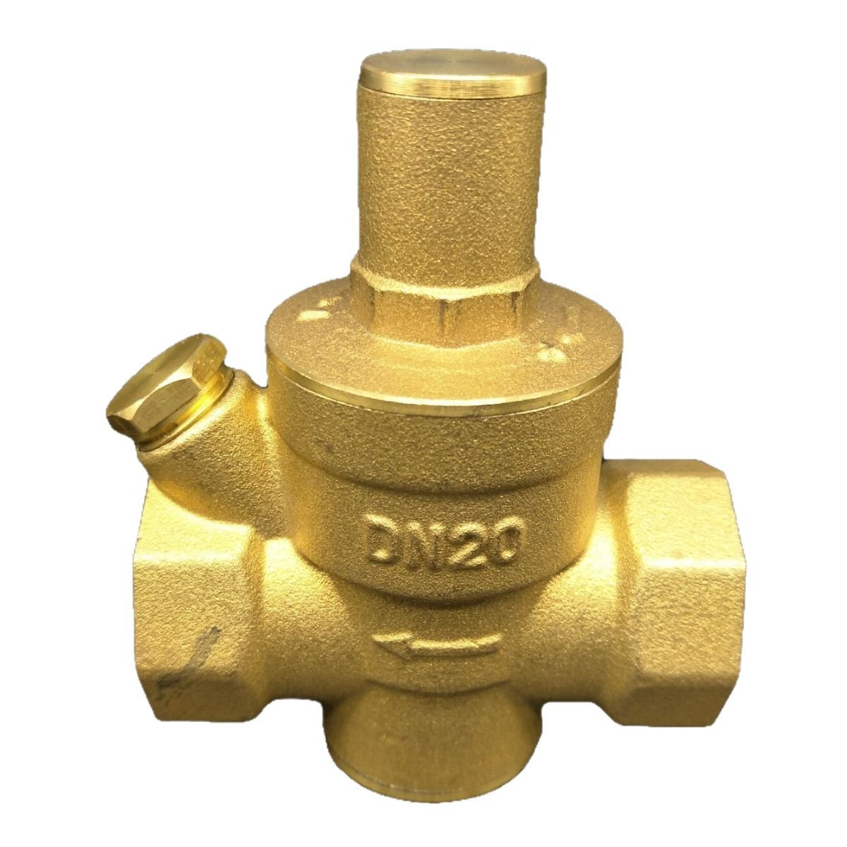 厂家派瑞黄铜调节自来水高低压力带表减 压球阀手动固定阀门