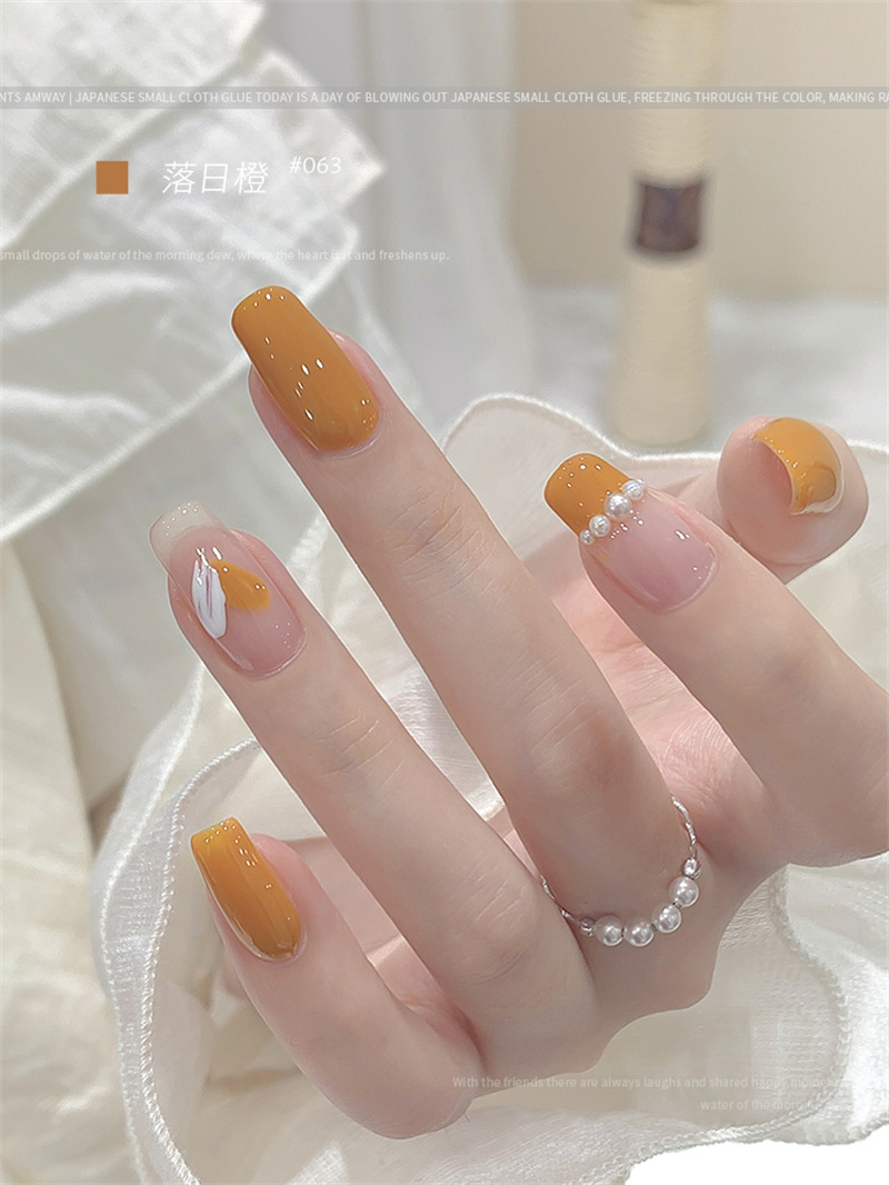 KaSi fototerapia Esmalte de uñas pegamento 2023 nueva primavera y el verano popular blanco lechoso nude rojo cereza salón especial