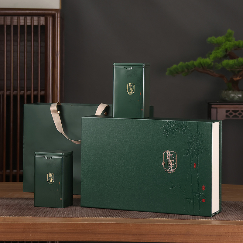 龙井茶碧螺春通用绿茶礼盒装空盒金骏眉铁观音正山小种红茶包装盒|undefined