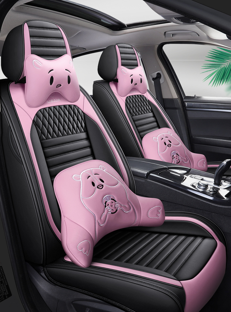The new car cushion is fully surrounded by the four seasons universal seat cushion leather seat cover car decorative seat cover seat cover manufacturers foreign trade