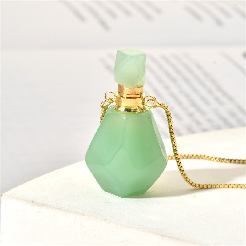 Fashion Perfume Bottle Copper Pendant Necklace Copper Necklaces display picture 5