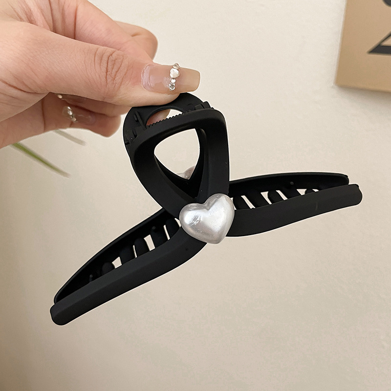 Pinza para el cabello en la parte posterior de la cabeza negra Clip de tiburón grande para mujer 2025 nuevo clip de agarre de sensación de alta calidad para el cabello, accesorio para el cabello, clip para la cabeza