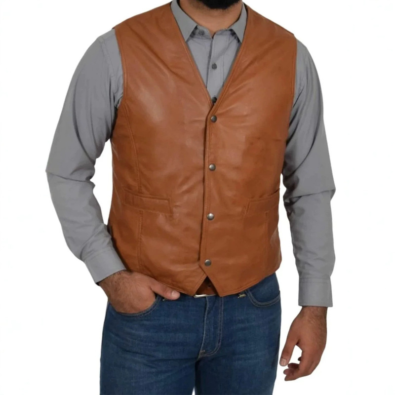 European and American retro leather vests for men, business casual outerwear, suits, casual PU leather jackets, cross-border foreign trade men's clothing European and American retro leather vests for men, business casual outerwear, suits, casual PU leather jackets, cross-border foreign trade men's clothing