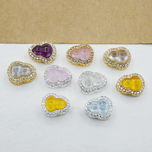 ��ɫ18K������J��������Ƕ��ʯͨ���� ˮ��diy����ִ��Ʒ��