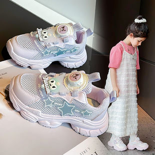 ŮͯЬ��2025�����¿������Ů���ϵ�Ь�U��͸��ξWЬ��ͯ�\��Ь