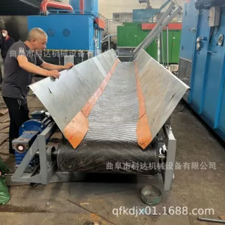 压滤机泥饼渣加料送料皮带输送机 移动式装车缓冲皮带输送机