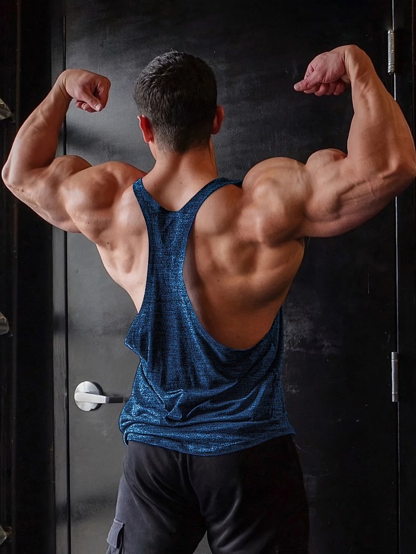 Men's Fitness Vest Loose Sleeveless Top For Sports Running Basketball Training_viptrois.com