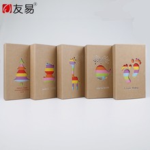 4R6寸相册100张插页影集批发影楼牛皮纸相册本赠品儿童成长纪念册