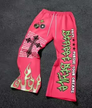 2025跨境爆款潮牌男女阔腿裤休闲宽松Y2K阔腿裤街头男士长裤热销|undefined