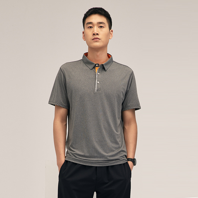 Verano casual deportes Polo camisa hombres y mujeres de cuello blanco de negocios de secado rápido camiseta manga corta en stock grupo pegatinas B impreso LOGO